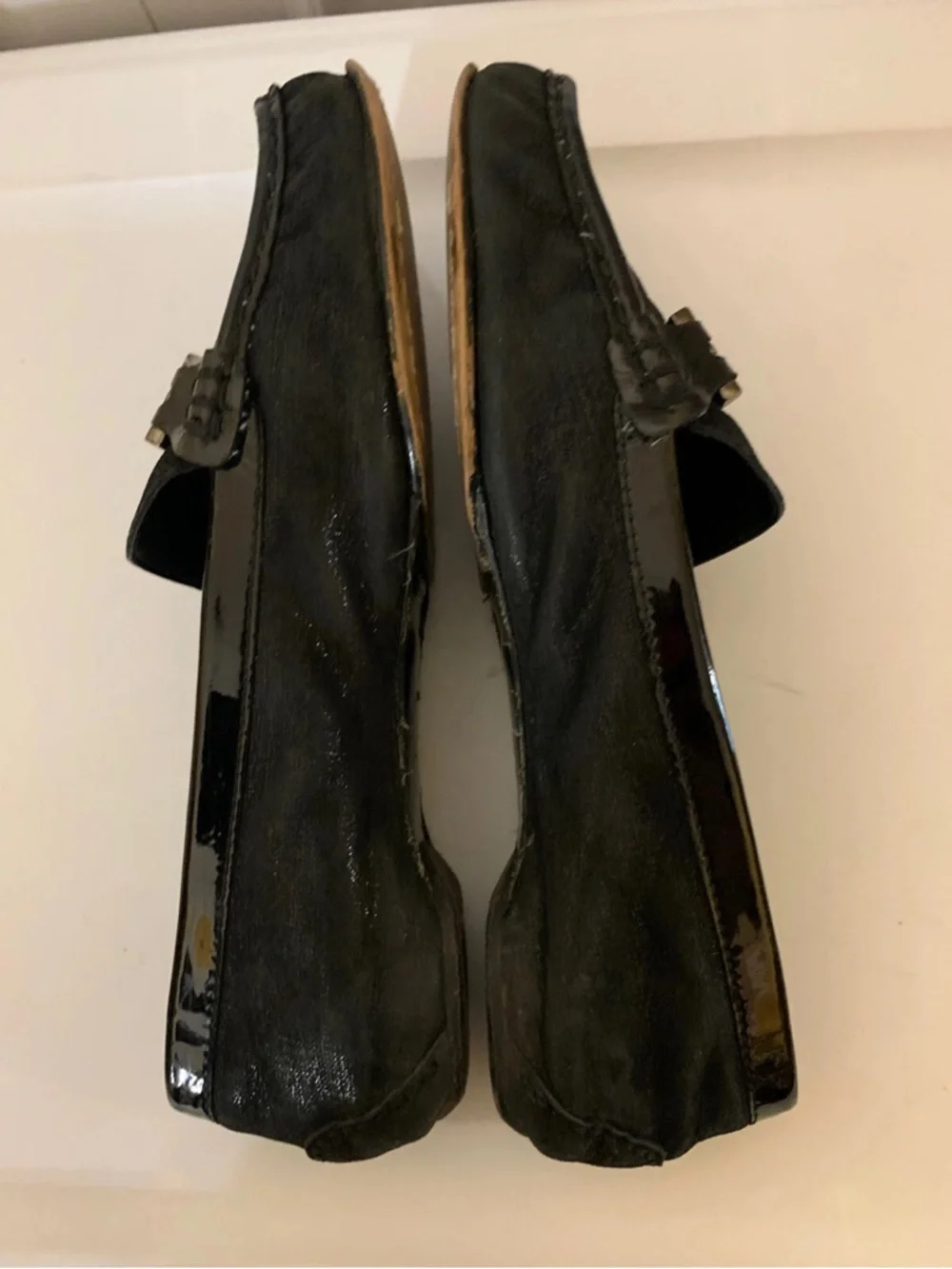 Donald J Pliner Mens‎ Sz 8.5M Black Leather Shoes loafers Buckle Horsebit